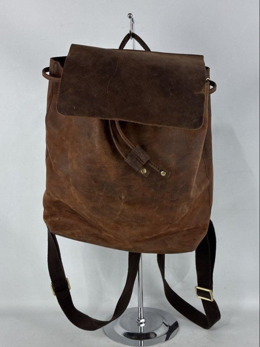 S-Zone Crazy Horse Leather Backpack